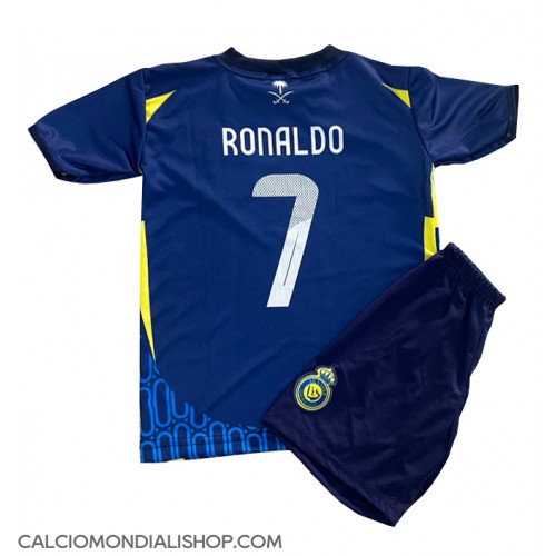 Maglie da calcio Al-Nassr Cristiano Ronaldo #7 Seconda Maglia Bambino 2024-25 Manica Corta (+ Pantaloni corti)